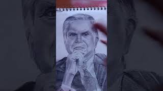 Sir ratantata drawing 💐 Sir ratan tata art🎨 tribute to ratan tata♥️art drawing sketchviralvideo [upl. by Enelyk]