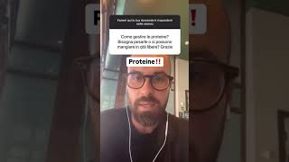 Proteine  Primaria importanza ✅ Sei d’accordo  Fammelo sapere nei commenti 👇🏻 proteine [upl. by Laamak60]