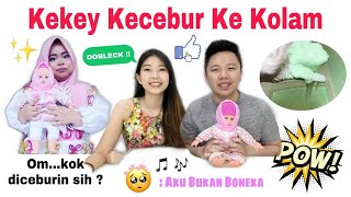 BONEKA KEKEYI NYEBUR KE KOLAM OOBLECK  CAIRAN NONNEWTONIAN [upl. by Coughlin859]