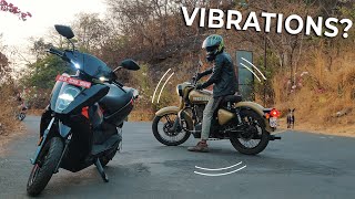 Drag Race Ather 450X vs Ola S1 Pro  Fast and fun electric scooters meet  Autocar India [upl. by Juliann898]