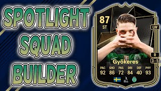 TOTW VIKTOR GYOKERES Spotlight Squad Builder FC25 [upl. by Yenot]