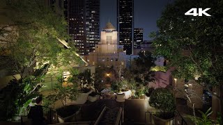 Downtown Los Angeles Night Walk After Rain · 4K HDR [upl. by Lzeil]