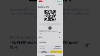 Cual es mi dirección de Billetera Bitcoin en Binance [upl. by Garwood92]