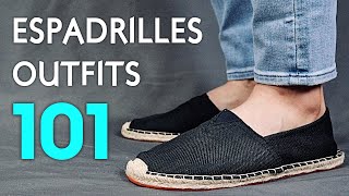 7 Ways To ROCK Espadrilles  Mens Outfit Ideas [upl. by Yelrahs]