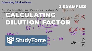 Calculating Dilution Factor [upl. by Ahcsat618]