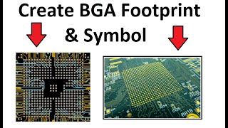 How to Create BGA Footprints  Schematic Symbol in Altium Designer [upl. by Aner951]