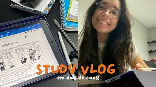 studyvlog  estudando em dias de caos  flashcards do goodnotes [upl. by Ardnola]