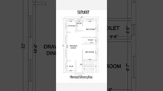 20x32 ground floor plan 640 sqft homeplan home housedesign shorts [upl. by Ebeohp837]