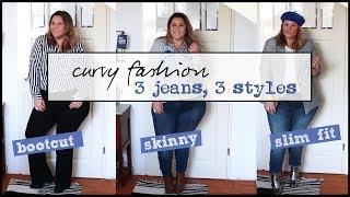 MS MODE SHOPLOG  3 JEANS 3 STYLES  CURVY FASHION VLOG  JOSINE [upl. by Lorette]