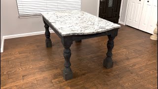 Building a Dining Table with granite top [upl. by Ayekim]