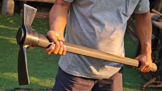 Making a mattock handle for the first time in my fathers life  True Temper [upl. by Bamby833]