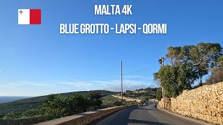 Driving on Malta from Blue Grotto to Lapsi to Qormi [upl. by Worrad651]