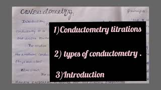 the introduction and types of conductometry in pharmaceutical analysis in Telugu [upl. by Madid]