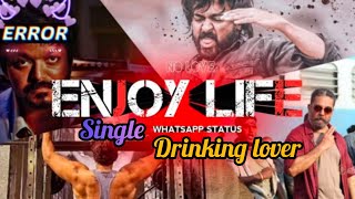 😁No love🥳Enjoy lifeStatus Tamil🔥 single Whatsapp Status Tamil✨❣️ [upl. by Avin]