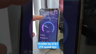 FirstNet Speed Test  FirstNet by ATampT 4G LTE [upl. by Nylaras]