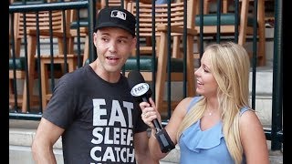 I got interviewed on TV after catching a foul ball at Comerica Park [upl. by Mapel]