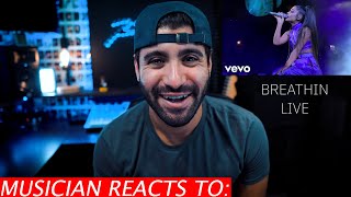 Musician Reacts To Ariana Grande  Breathin Live [upl. by Chavez370]