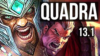 TRYNDAMERE vs DARIUS TOP  Quadra Legendary 16M mastery 2132 300 games  EUW Master  131 [upl. by Nwavahs317]