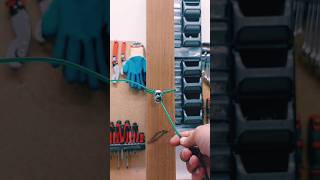 Amazingly Easy Wire rope knot knot how diy tutorial learning [upl. by Ylrae]