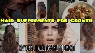 Hair Supplements For Growth Natural Hair Loss Supplement [upl. by Hankins]