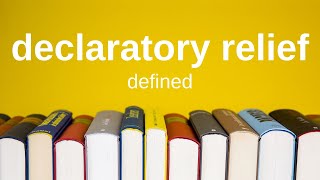 What is Declaratory Relief Civil Procedure [upl. by Nehte148]