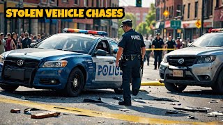 Craziest Ways Stolen Vehicle Chases Stopped [upl. by Accebar]