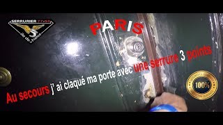 Ouvrir une porte claquée Mottura  Iseo système à pompe 3 points Paris [upl. by Yssej33]