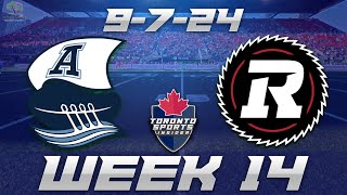 9724 Toronto Argonauts vs Ottawa Redblacks Week 14 CFL Game Audio  Streamcast amp Chat [upl. by Trenna572]