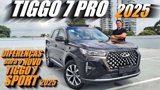 TIGGO 7 PRO MAX DRIVE 2025  O que muda em relação a nova versão do TIGGO 7 SPORT 2025 [upl. by Panter]