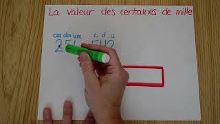 Mathématique  la valeur des centaines de mille [upl. by Kippar]