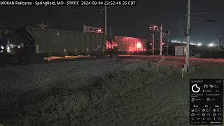 MOKAN Railcams Springfield Missouri BNSF Thayer North Subdivision MP 20470 RECURRENT STREAM [upl. by Tillford]