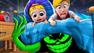 Monsters In the Dark Song 😿  Daddy Im So Scared  👽👀  ✨NEW Nursery Rhymes For Kids [upl. by Cath]