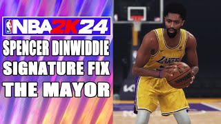 Spencer Dinwiddie Signature Fix NBA2K24 [upl. by Hnaht]