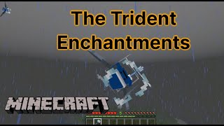 Minecraft Coolest Trident Enchantments [upl. by Rekoob]