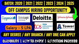 TCS off campus drive for 2025 batch  off campus drive for 2024 batch  work from home quickjob [upl. by Layol710]