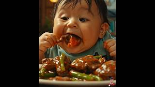 Baby eating video cute baby cutebaby babyeating shortvideo aivideo [upl. by Juanne]