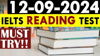 IELTS Reading Test 2024 with Answers  12092024 [upl. by Hippel334]