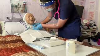 TRACHEOSTOMY CARE OSCE [upl. by Nilyak602]