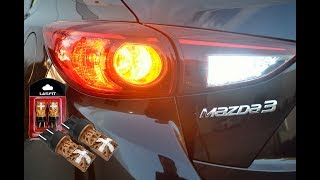 How to Replace Turn Signals Blinker Light In a 2015 Mazda 3 with 7440 LED Bulbs [upl. by Pardo]