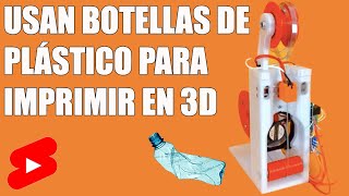 Máquina hace hilos de plástico plastico botellas reciclar impresion3d 3dprinter filamento fyp [upl. by Slin]