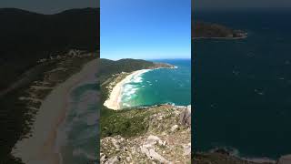 Praia da Lagoinha do Leste SC vista do topo do Morro da Coroa [upl. by Eladnwahs923]