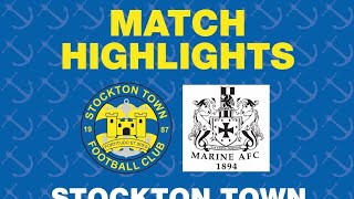 HIGHLIGHTS  Stockton Town 32 Marine AFC [upl. by Halet572]