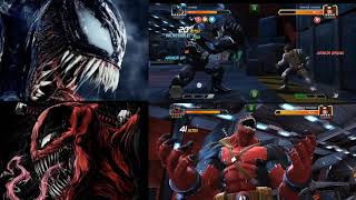 Venom vs Venompool  Damage Comparison Mcoc  Marvel contests of Champions  venompool venom [upl. by Laurence]