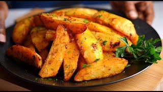 Potato wedges recipe  Potato wedges in microwave  Potato fries  Spicy potato wedges [upl. by Cousins58]