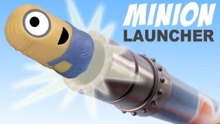 Despicable Me 2 Minions Missile Launcher Shooter Toy Review [upl. by Beitz]