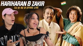 The Best of INDIAN LIVE MUSIC  Waleska amp Efra React to Hariharan with Zakir Hussain LIVE [upl. by Tarkany]