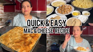 QUICK AND EASY MAC AND CHEESE RECIPE  MAC AND CHEESE WITH CRISPY CRUST [upl. by Annahvas]