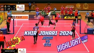 HIGHLIGHT SERU DAN SENGIT🔰 SALING SERANG MENYERANG🔰REGU A🔰JOHOR VS ATM🔰PIALA EMAS KHIR JOHARI 2024🔰 [upl. by Dobson78]