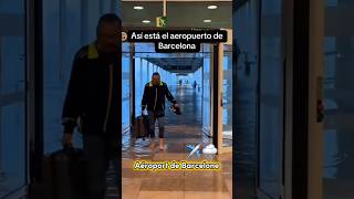 Inundaciones en Barcelona hoy el aeropuerto quedó inundado españa barcelona [upl. by Yearwood]