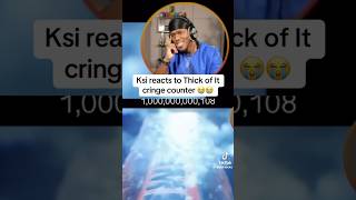 KSI Reacts to his own song cringe count funny [upl. by Dellora]